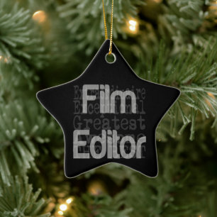 Film Editor Extraordinaire Ceramic Tree Decoration