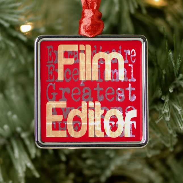 Film Editor Extraordinaire Metal Tree Decoration (Tree)