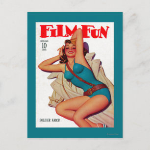 Film Fun Magazine Cover 10 Postcard
