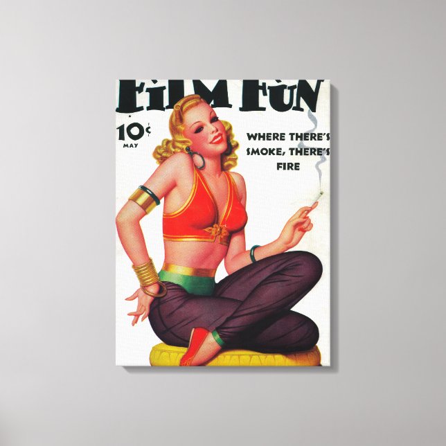 Film Fun Magazine Cover 11 Canvas Print (Front)