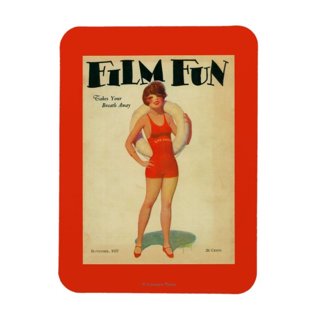 Film Fun Magazine Cover 2 Magnet (Vertical)