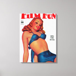 Film Fun Magazine Cover 4 Canvas Print