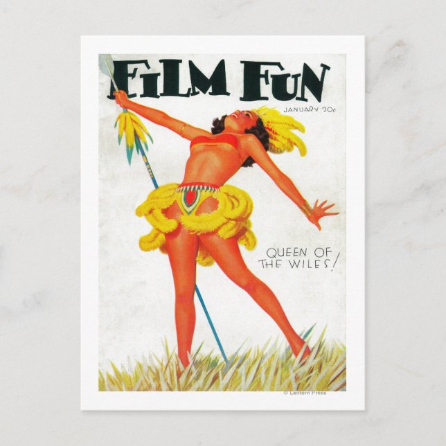 Film Fun Magazine Cover 4 Postcard (Front)
