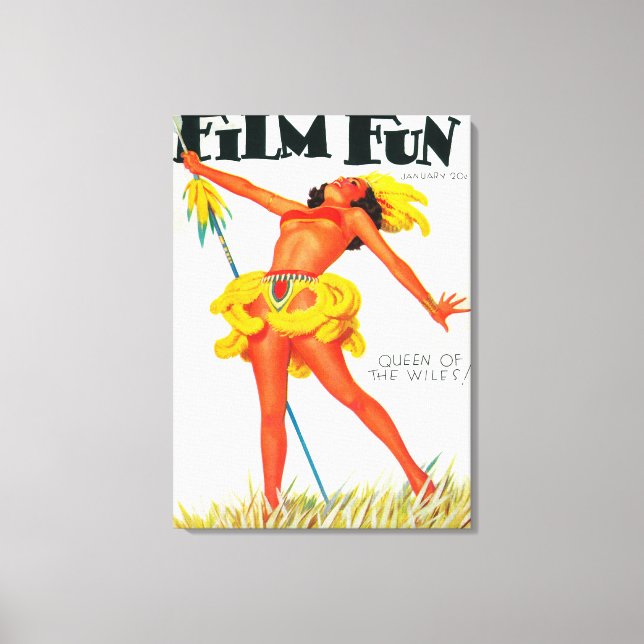 Film Fun Magazine Cover 6 Canvas Print (Front)