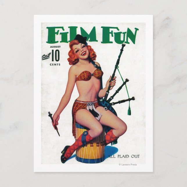 Film Fun Magazine Cover 6 Postcard (Front)
