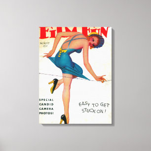 Film Fun Magazine Cover 9 Canvas Print