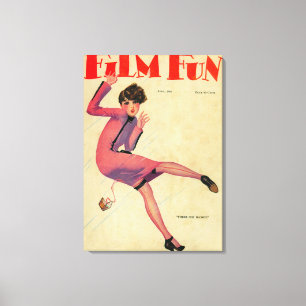 Film Fun Magazine Cover Canvas Print