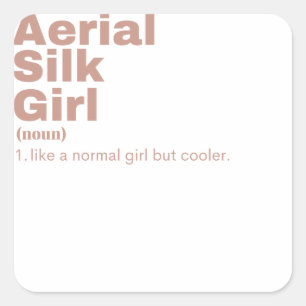Film Girl - Aerial Silk Square Sticker