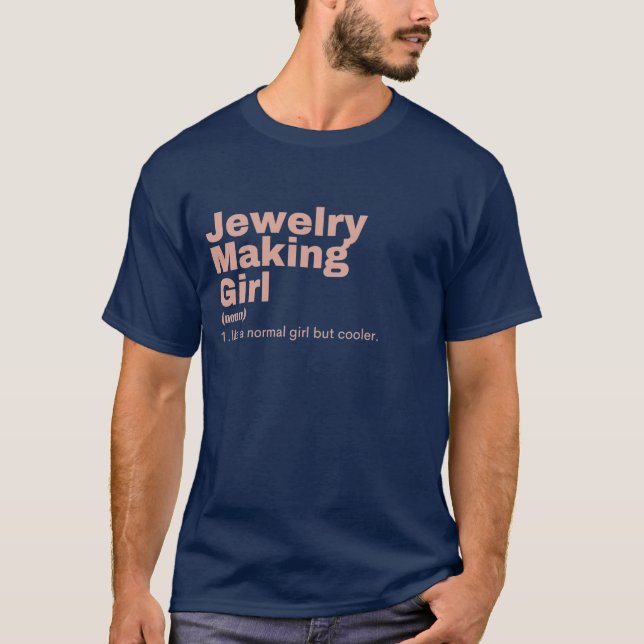 Film Girl - Jewellery Making T-Shirt (Front)