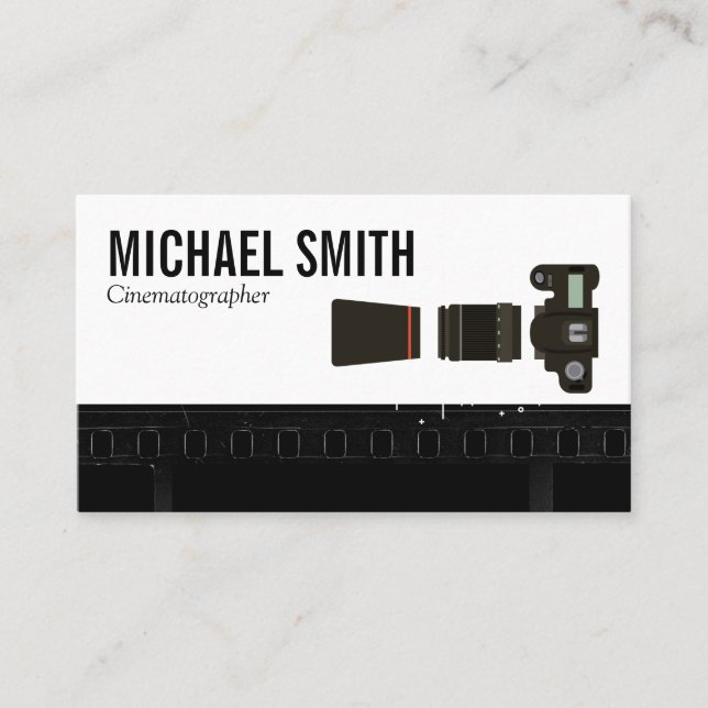 Film II and Camera Body and Lens Business Card (Front)