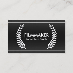 Film Laurels Classy Business Cards for Filmmakers