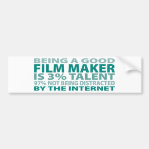 Film Maker 3% Talent Bumper Sticker