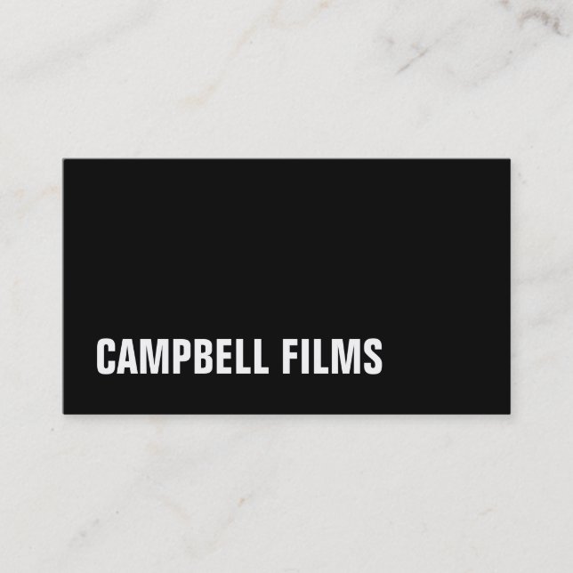 Film Maker, Director Business Card (Front)