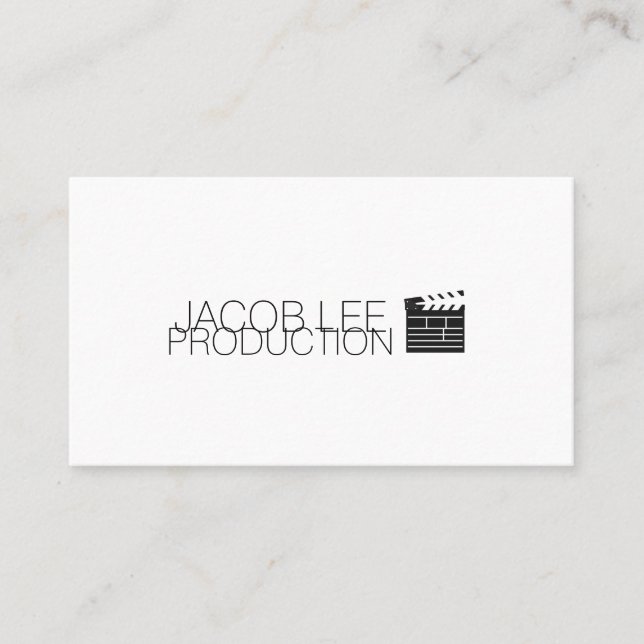 Film-maker, Movie Director Business Card (Front)
