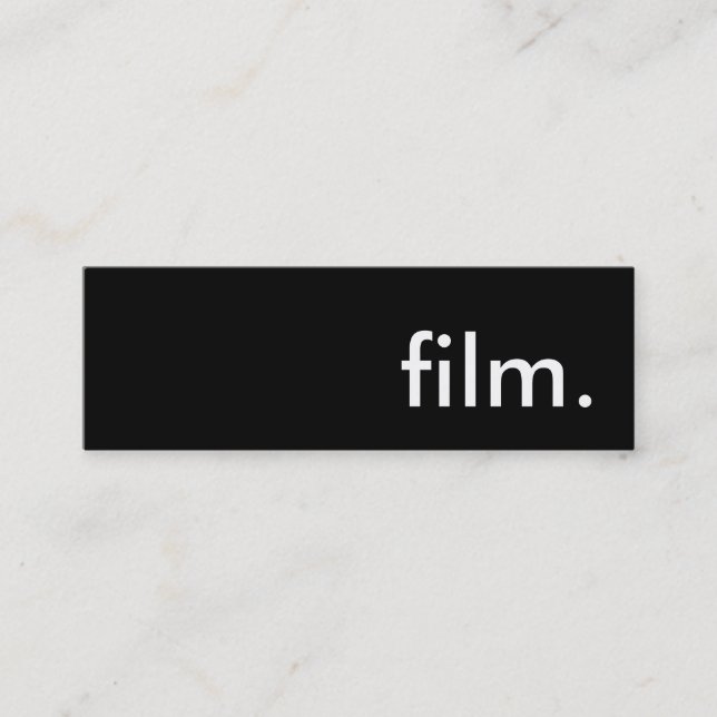 film. mini business card (Front)