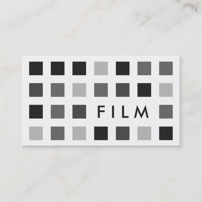 FILM (mod squares) Business Card (Front)
