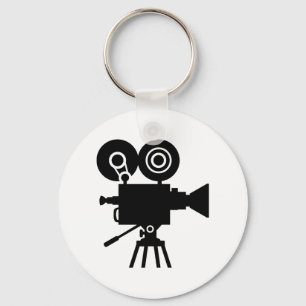 Film movie camera key ring