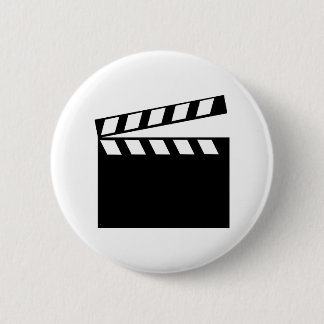 Film Movie Clapper 6 Cm Round Badge