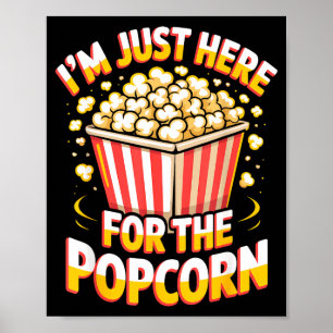 Film movie food night snack here for the popcorn poster