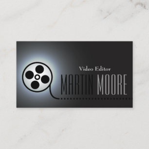 Film movie tape video services business card