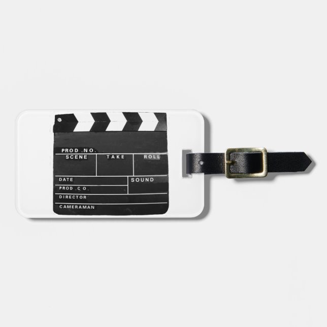 Film Movie Video production Clapper board Luggage Tag (Front Horizontal)