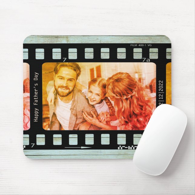 Film Negative Your Own Picture 35mm Movie Dad Gift Mouse Mat (With Mouse)