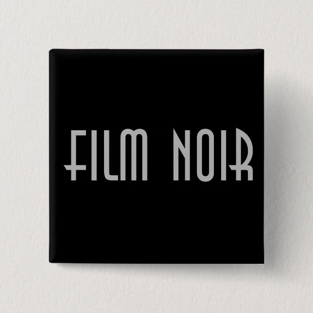 Film Noir 15 Cm Square Badge (Front)