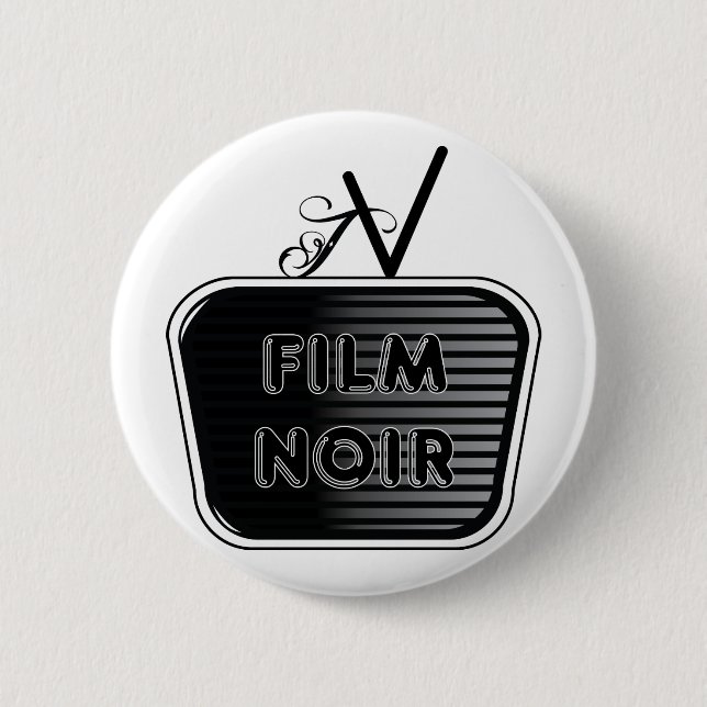 Film Noir 6 Cm Round Badge (Front)
