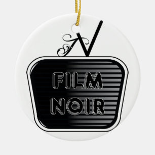 Film Noir Ceramic Tree Decoration
