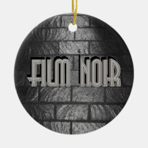 Film Noir Ceramic Tree Decoration