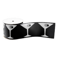 Film Noir Martini Glass Ribbon