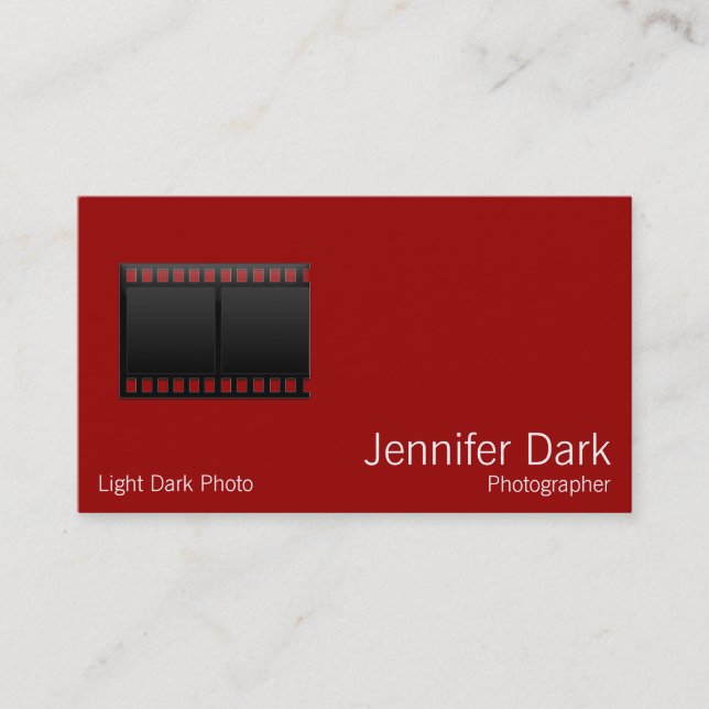 Film Photo Photographer Business Card (Front)
