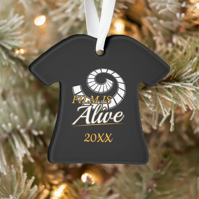 Film Photography - Film is Alive Photographer Ornament (Tree)