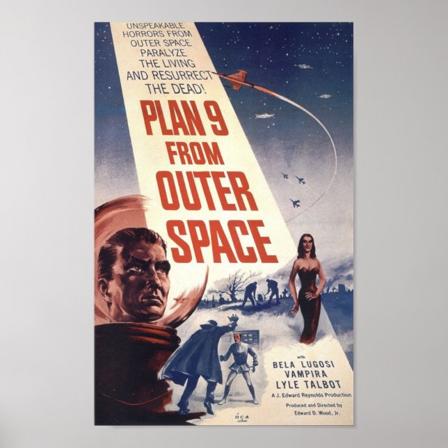 Film poster "Plan 9 from Outer Space" (Front)