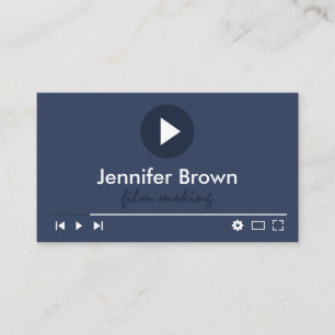 Film Production Editor Youtuber Video Direct Business Card