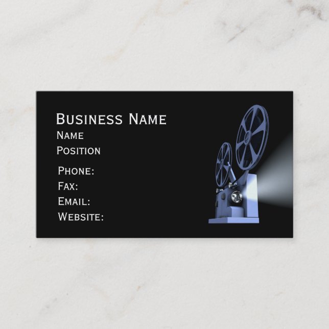 Film Projector Business Cards (Front)