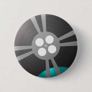 Film Reel 6 Cm Round Badge