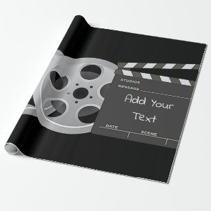 Film Reel, Clapperboard Wrapping Paper