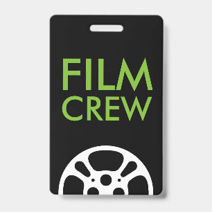 Film Reel Crew and Staff Lanyard ID Badge