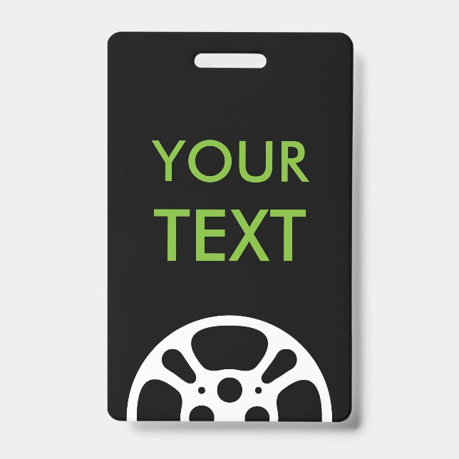 Film Reel ID Badge (Front)