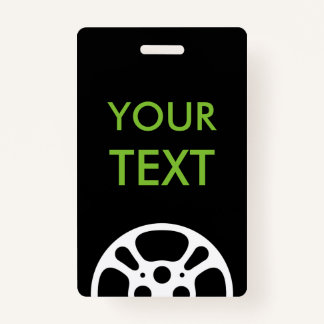 Film Reel ID Badge
