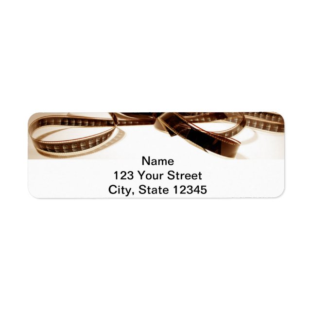 Film Reel in Sepia Tones Background (Front)