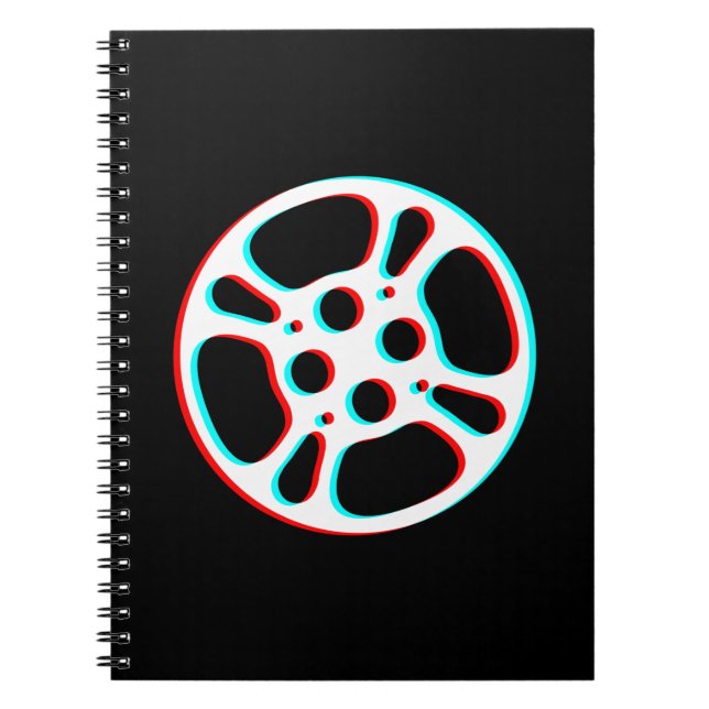 Film Reel / Movie Reel 3D Effect Notebook (Front)