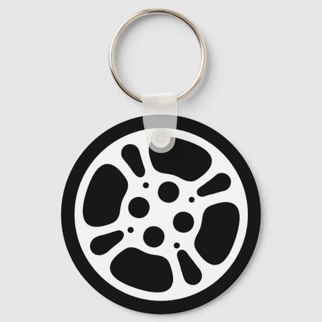 Film Reel / Movie Reel Keychain (Front)