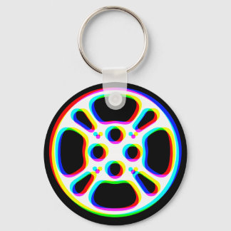 Film Reel / Movie Reel Keychain (Colour Fringe)