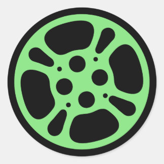 Film Reel / Movie Reel Sticker (Green)