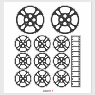 Film Reel / Movie Reel Temporary Tattoo