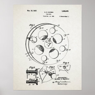 FILM REEL Patent Poster