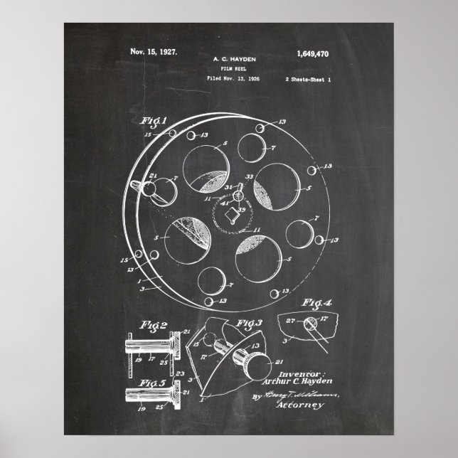 FILM REEL Patent Poster (Front)