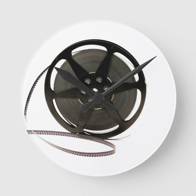 Film reel round clock (Front)